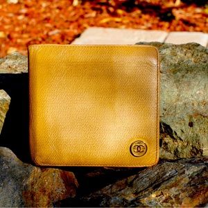 Authentic Chanel Beige Bifold Men’s Wallet. Comes with authenticity card.